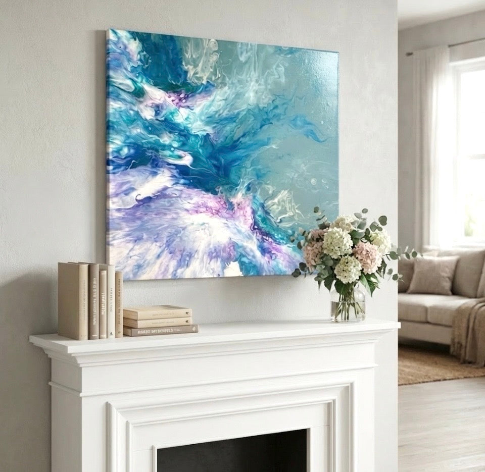 Ocean breeze, abstract painting