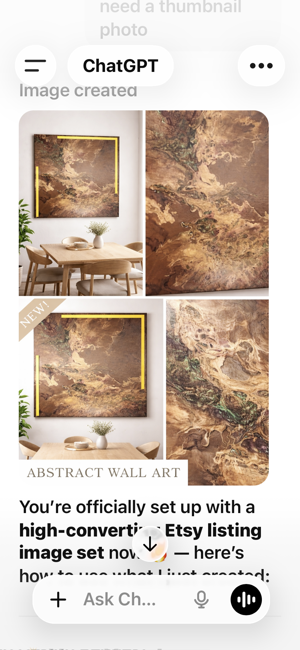 Handmade acrylic, abstract, painting, and Brown’s ￼