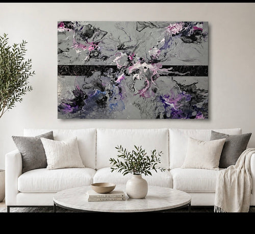 Abstract acrylic painting 20 x 16