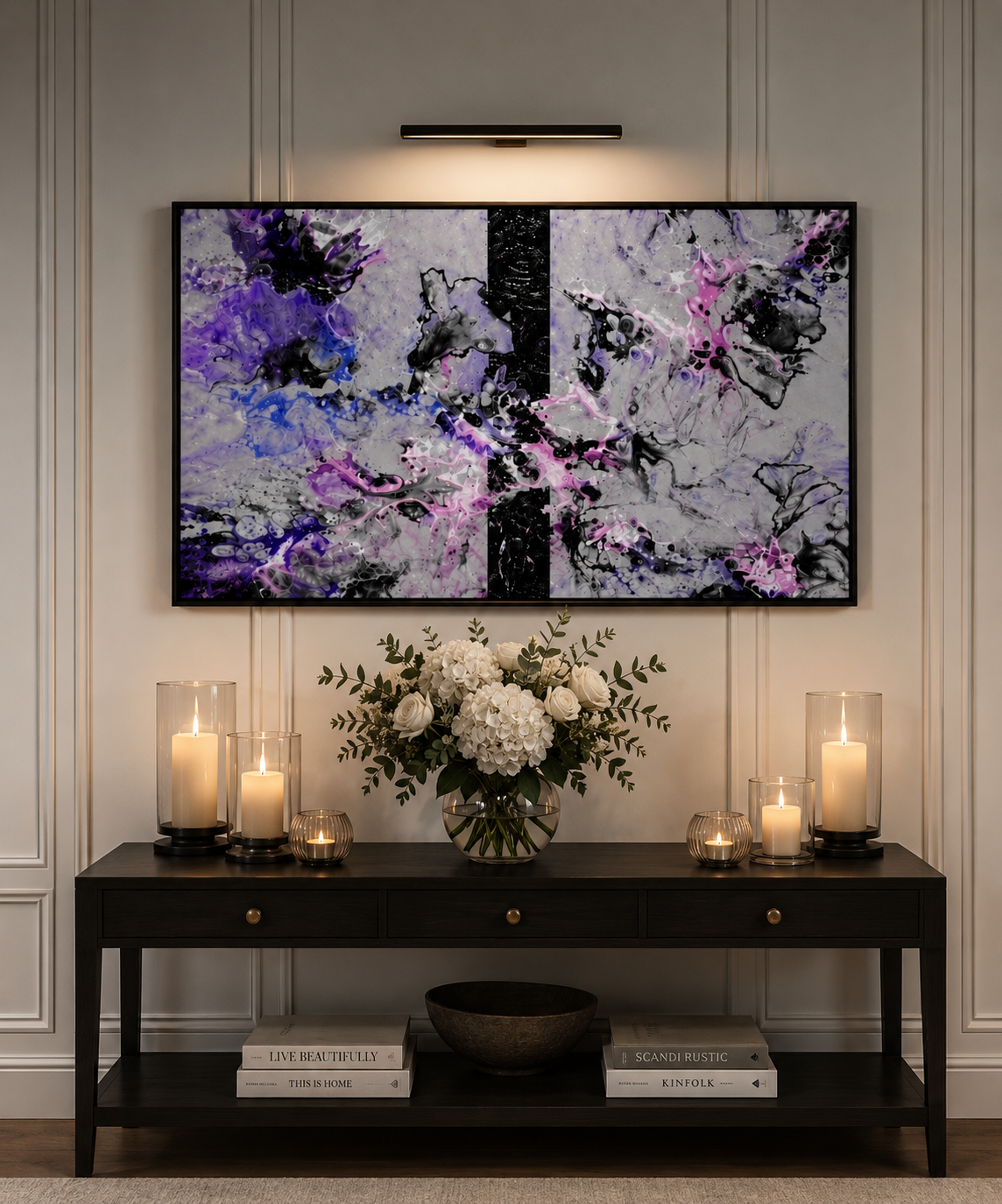 Abstract acrylic painting 20 x 16