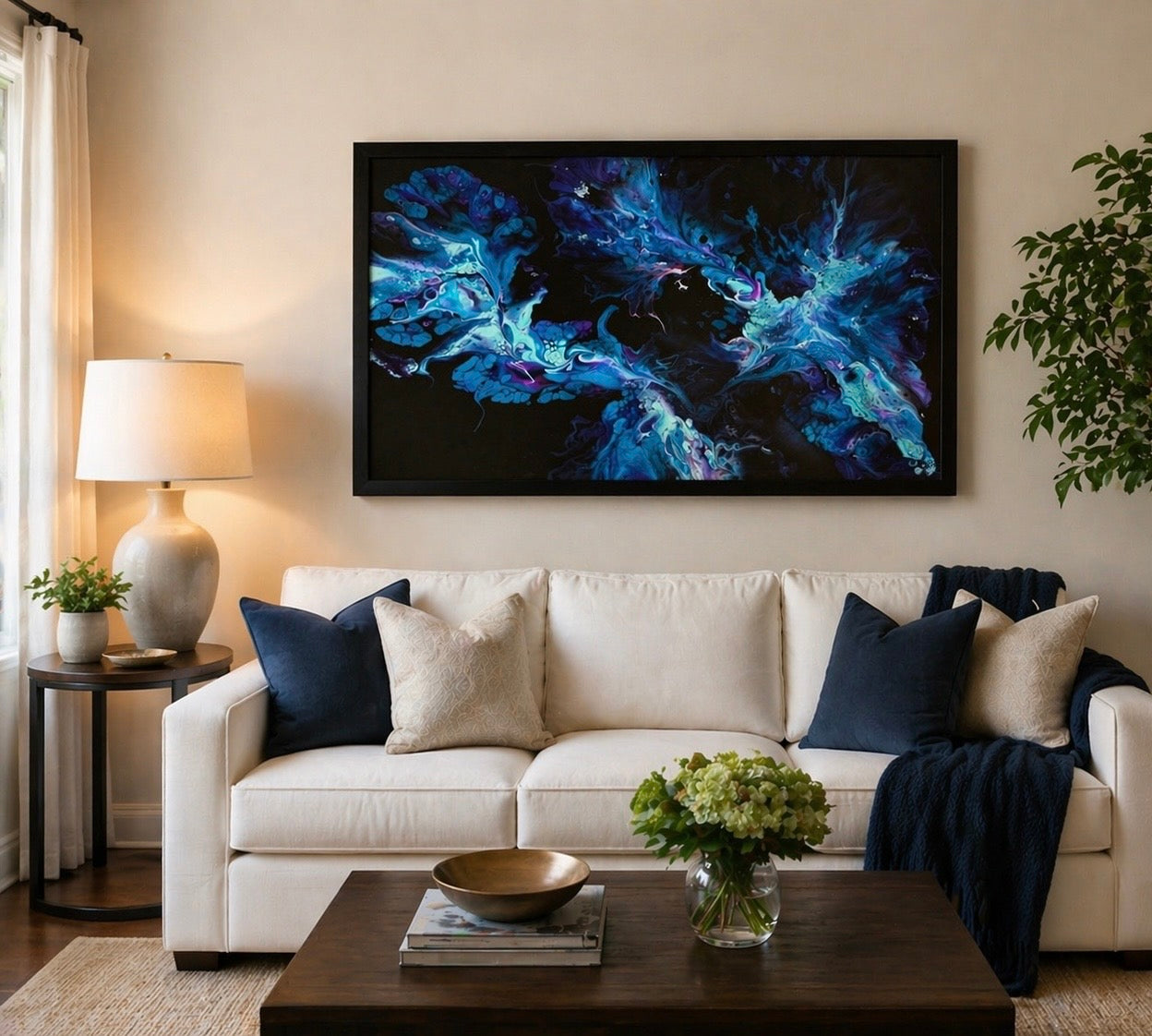 Midnight Blue original acrylic painting